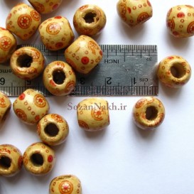 مهره چوبی طرح بهار سایز کوچک