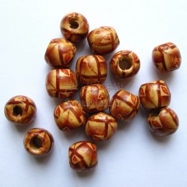 مهره چوبی طرح گلبرگ سایز کوچک