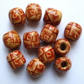 مهره چوبی طرح گلبرگ سایز بزرگ