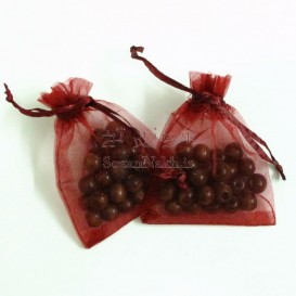 کیسه توری ساده _ زرشکی رنگ کیسه توری ساده _ زرشکی رنگ