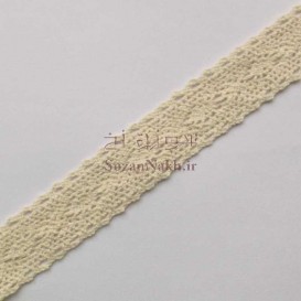 نوار (تور) کتان قلاب بافی دو طرفه _کد 1