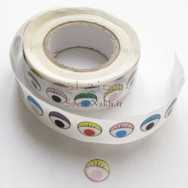 برچسب چشم رنگی