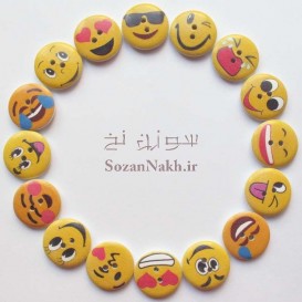دکمه چوبی ایموجی (پکیج)