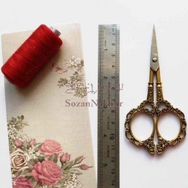 قیچی کوچک با دسته گلدار