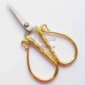 قیچی کوچک دسته طلایی