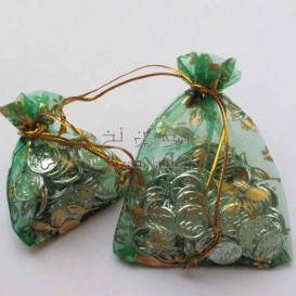 کیسه توری طرح گل و برگ