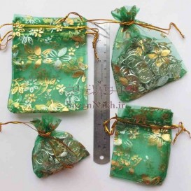 کیسه توری طرح گل و برگ