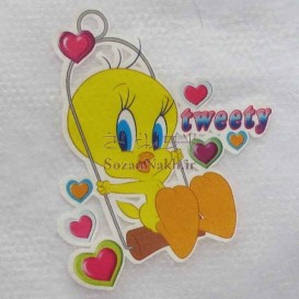 برچسب اتویی _توییتی روی تاب