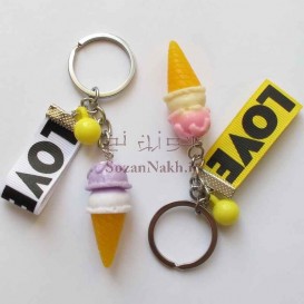 جاکلیدی بستنی قیفی Love