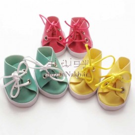 کفش عروسک چرمی لژدار