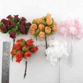 غنچه رز پارچه ای