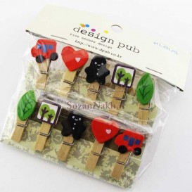 گیره فانتزی ماشین و درخت