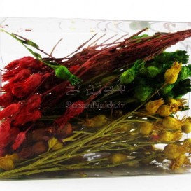 گل خشک رنگ شده مخصوص رزین _ کد 2 (گل تلخک)