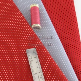 پارچه کتان نخ بروجرد خال ریز_ کد 318