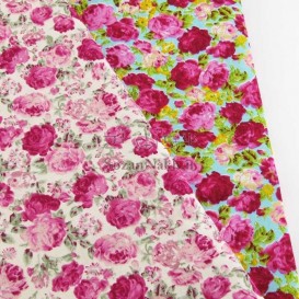 پارچه کتان نخ بروجرد طرح گل رز_ کد 315