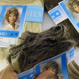 موی عروسک 15 سانتی Silver Pack (باز شده از کلاه گیس)