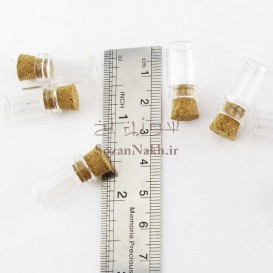 بطری شیشه ای کوچک کپسولی 1*2.2 سانتی متر