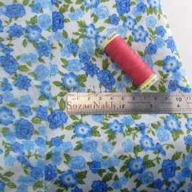 پارچه نخی چادر نمازی گل _ کد 323