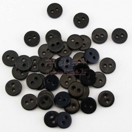 دکمه مشکی ساده دوسوراخ _ کد 203