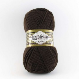 کاموا گوکسیم چلس قهوه ای سوخته _ کد 5519