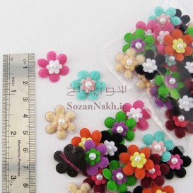 اتیکت گل پارچه ای کوچک