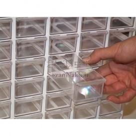 مگازین/ جعبه قطعات 50 کشو کوچک کریستالی