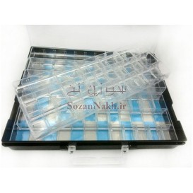 جعبه کیفی قطعات قابل حمل دو طبقه