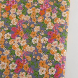 پارچه کتان نخ گلدار _ کد 342