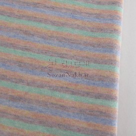 پارچه تریکو راه راه رنگی