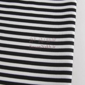 پارچه تریکو راه راه باریک