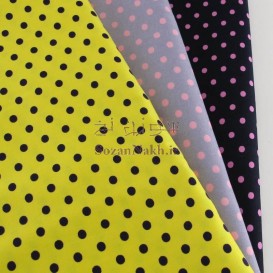 پارچه کتان نخ بروجرد خال درشت طرح درسا 2_ کد 320