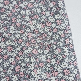 پارچه تریکو پنبه گلکسی چاپی طرح گل ریز