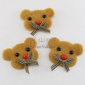 اپلیکه سر خرس پایپون دار