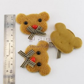 اپلیکه سر خرس پایپون دار