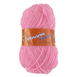 کاموا اکریل تاب (پوپی) صورتی روشن _ کد 241