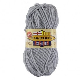 کاموا ضخیم بارسلونا کلاسیک خاکستری روشن _ کد 605