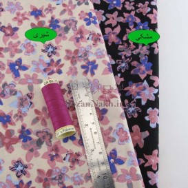 پارچه کتان نخ فیلور یاس بنفش  _ کد 350