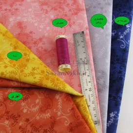 پارچه کتان نخ فیلور آبرنگی _ کد 353