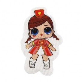 برچسب اتویی ساتن LOL پیراهن قرمز _ کد 104