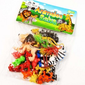 پکیج فیگور حیوانات جنگل های آفریقا Selva