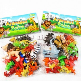 پکیج فیگور حیوانات جنگل های آفریقا Selva