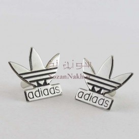 بج سینه فلزی آدیداس گل نقره ای _ کد 175
