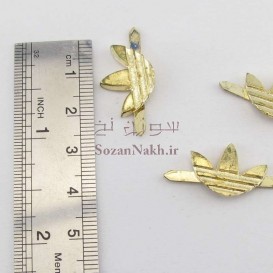 بج سینه فلزی آدیداس گل طلایی _ کد 172