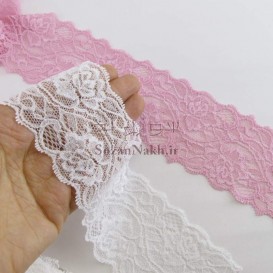 تور دانتل کشی طرح گل 6 سانتی _ کد 28