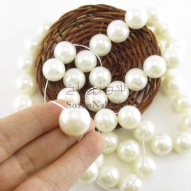 مروارید سوراخ دار براق سایز 16