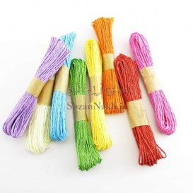 رافیا رنگی ( نخ کاغذی)