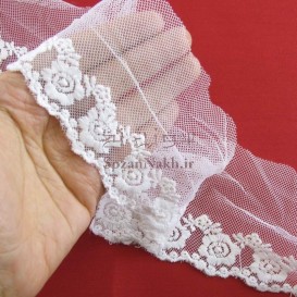 نوار تور شیفون تک گل _ کد 33