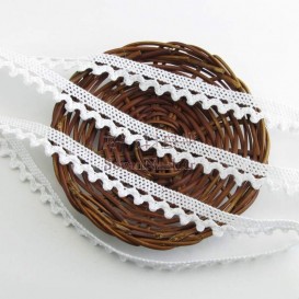 نوار (تور) کتان قلاب بافی یکطرفه دندان موشی _ کد 40