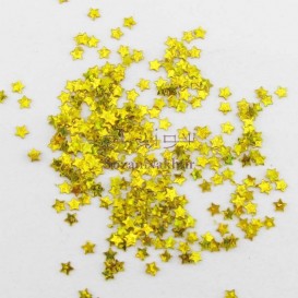 پولک ستاره ای نقره ای و طلایی