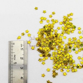 پولک ستاره ای نقره ای و طلایی